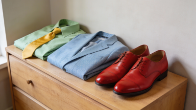Stilistisch fragwürdige Zusammenstellung von Hemd, Jacket und Schuhen